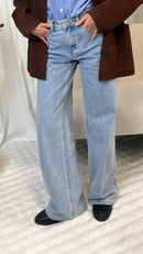 Jean droit taille haute