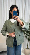 Veste matelassée kaki